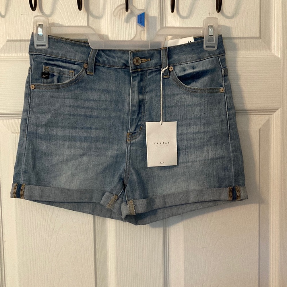 KanCan denim cuffed shorts medium